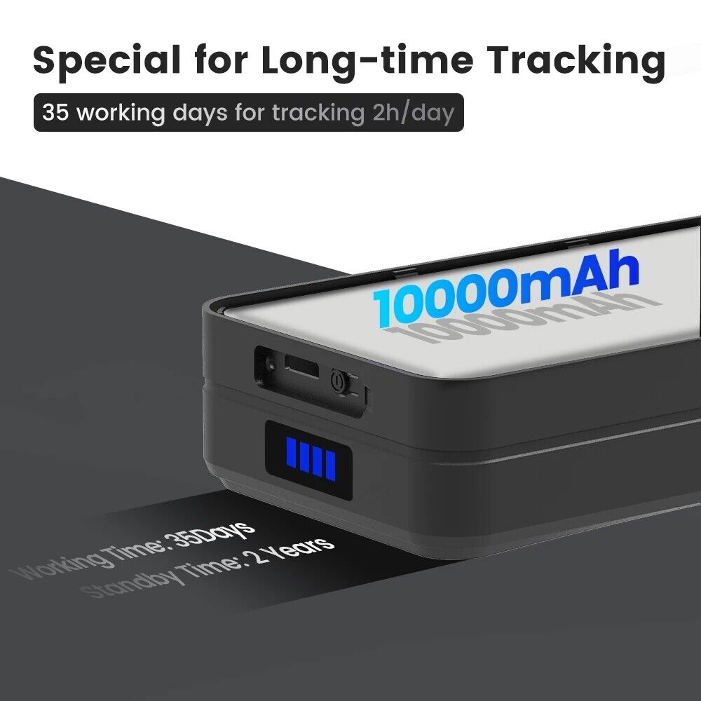 Super tracker GPS avec batterie Li-polymère 10000 mAh